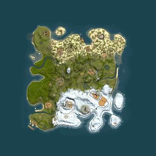 Rust map seed 1412992792, 3500x3500m top-down preview