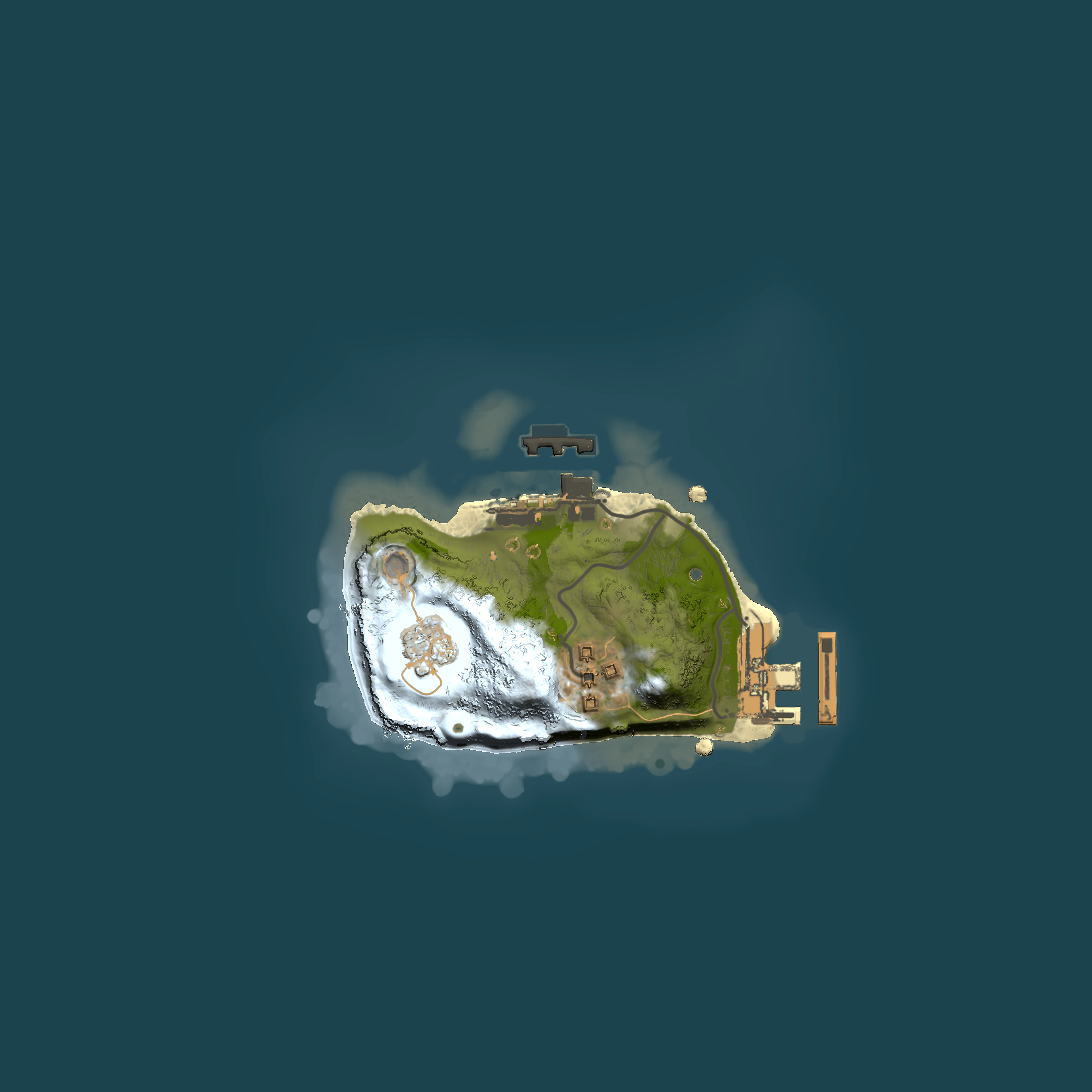 Full top-down render of Rust map seed 2102796863, 1500x1500m