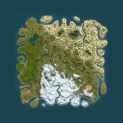 Rust map seed 1077874651, 5500x5500m top-down preview