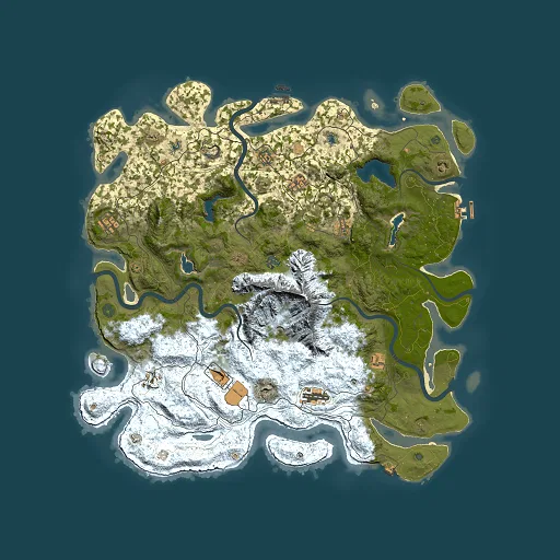 Rust map seed 1888370397, 5000x5000m top-down preview
