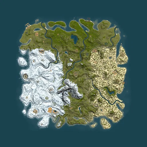 Rust map seed 799972195, 6000x6000m top-down preview