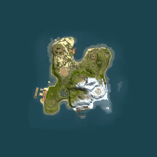Rust map seed 696311745, 2000x2000m top-down preview