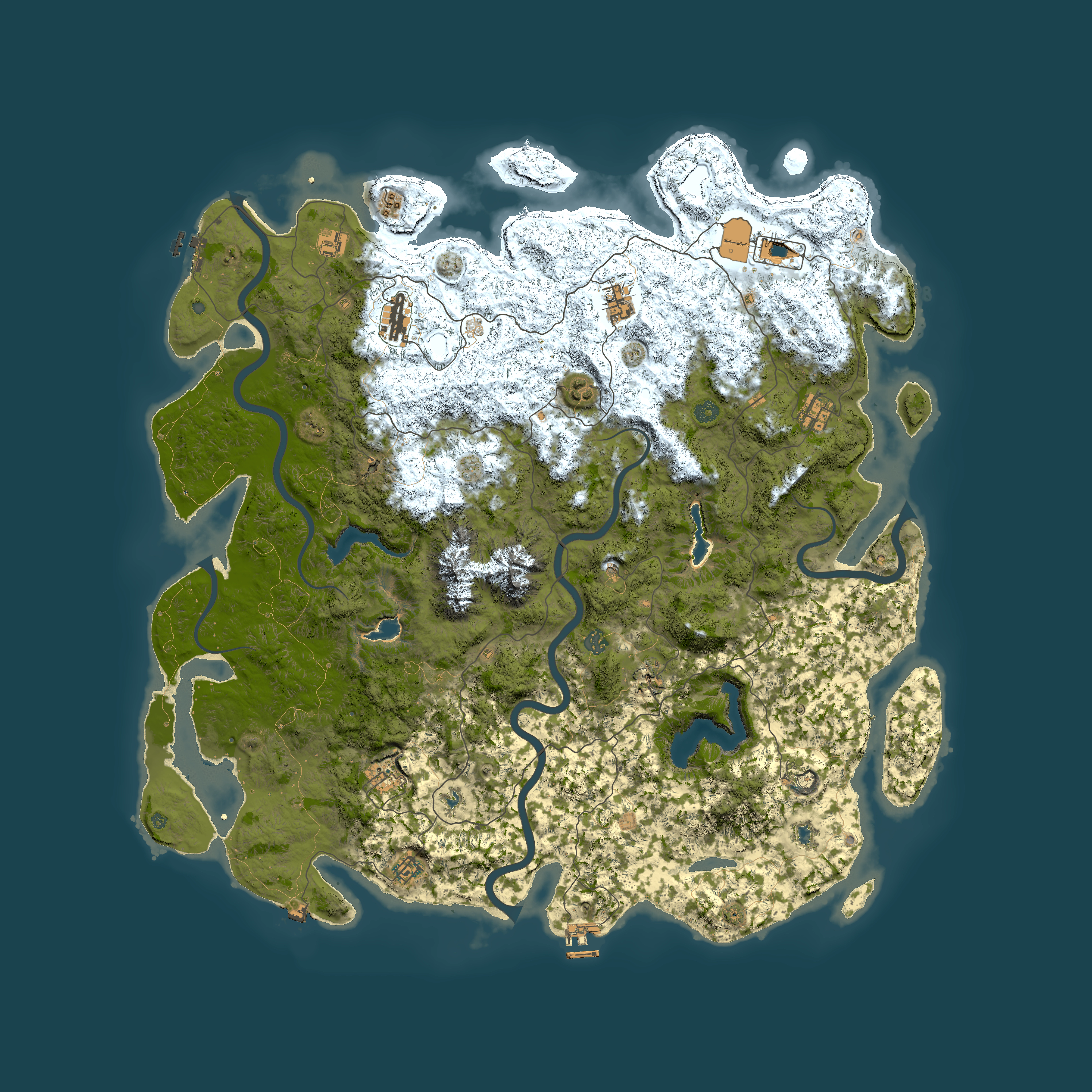 Full top-down render of Rust map seed 1503343466, 5500x5500m