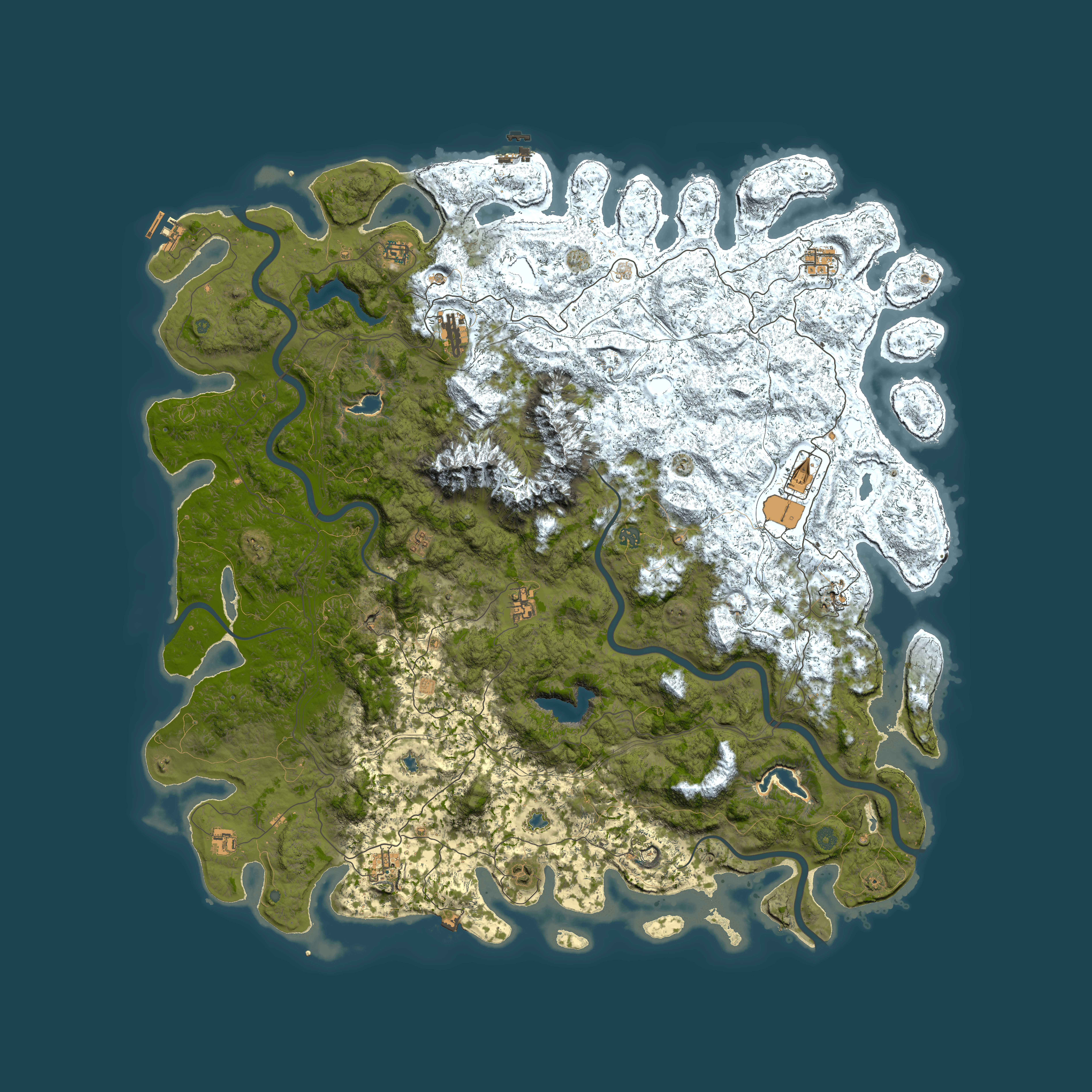 Full top-down render of Rust map seed 346727411, 6000x6000m