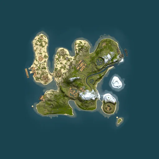 Rust map seed 1916374741, 2500x2500m top-down preview