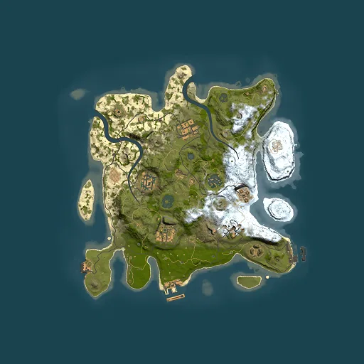 Rust map seed 1907015105, 3000x3000m top-down preview