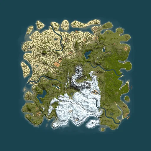 Rust map seed 992936059, 5500x5500m top-down preview