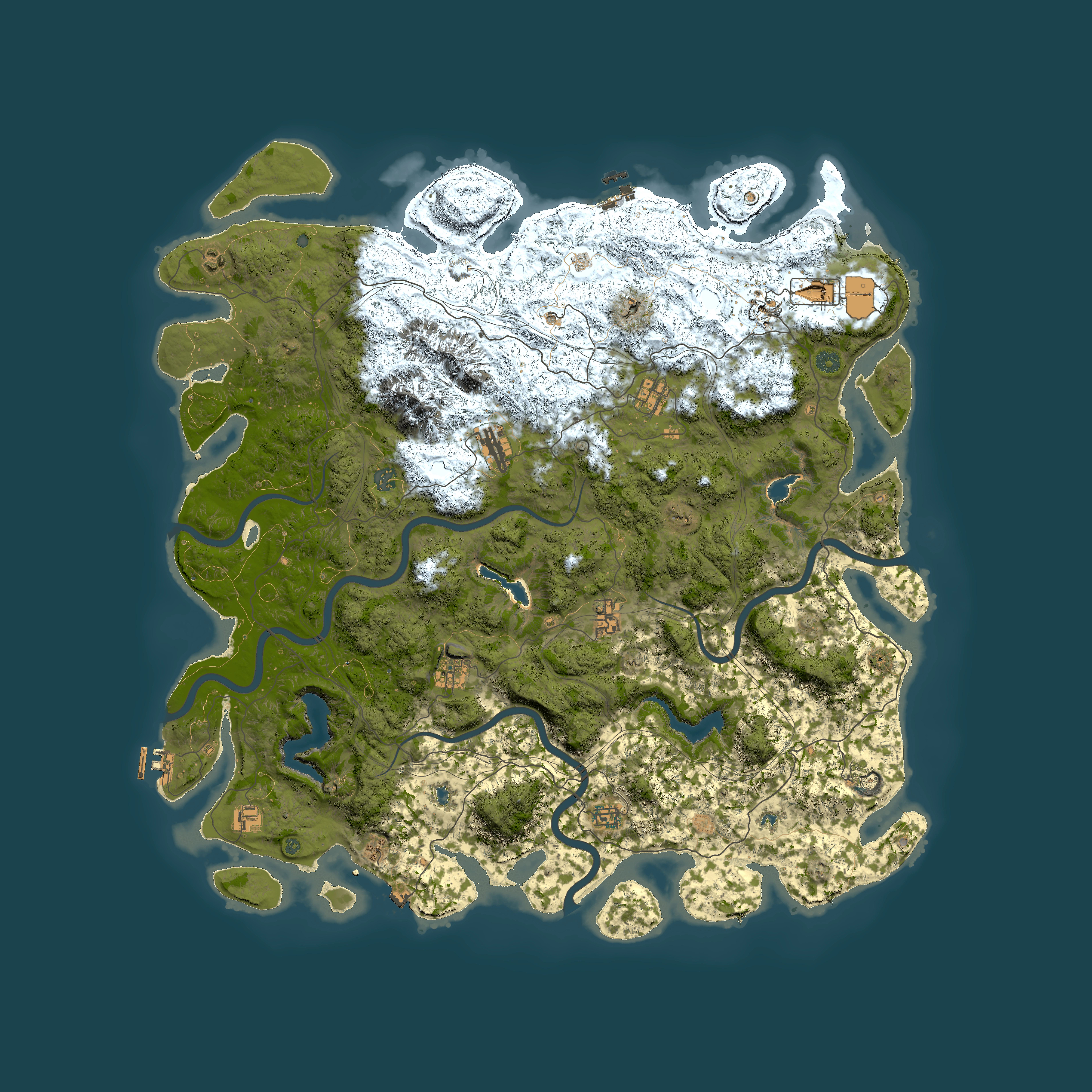 Full top-down render of Rust map seed 908024002, 5500x5500m
