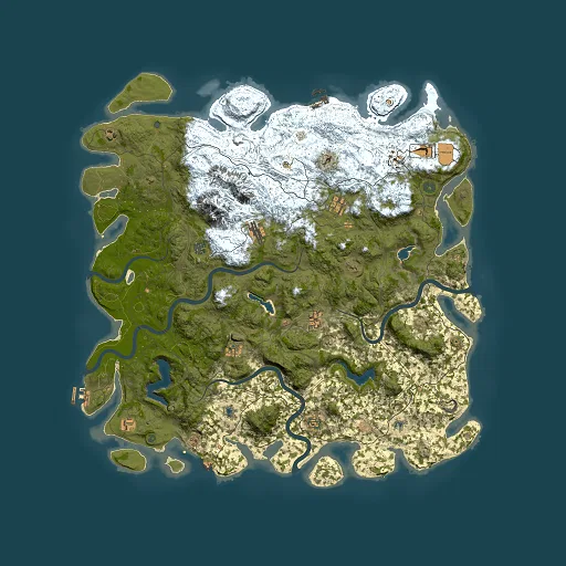 Rust map seed 908024002, 5500x5500m top-down preview
