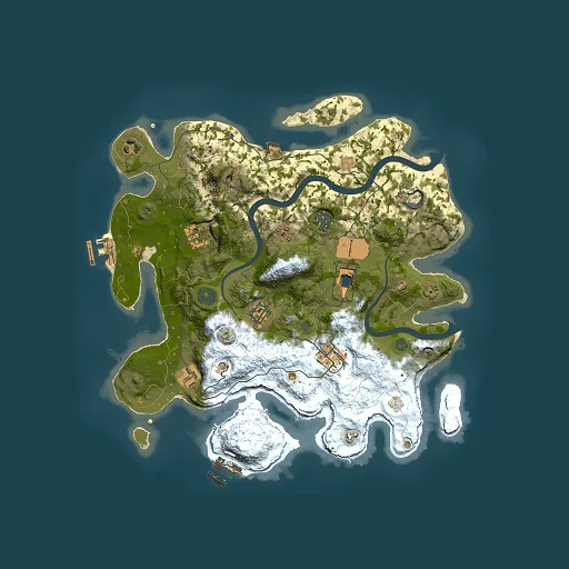 Rust map seed 1641350516, 3500x3500m top-down preview