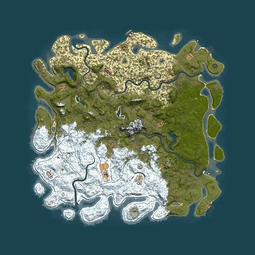 Rust map seed 1847446206, 6000x6000m top-down preview