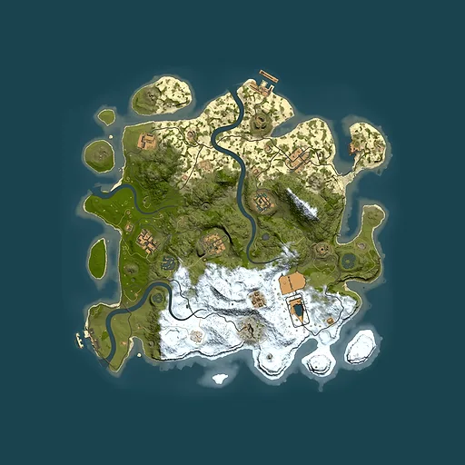 Rust map seed 1082476291, 3500x3500m top-down preview