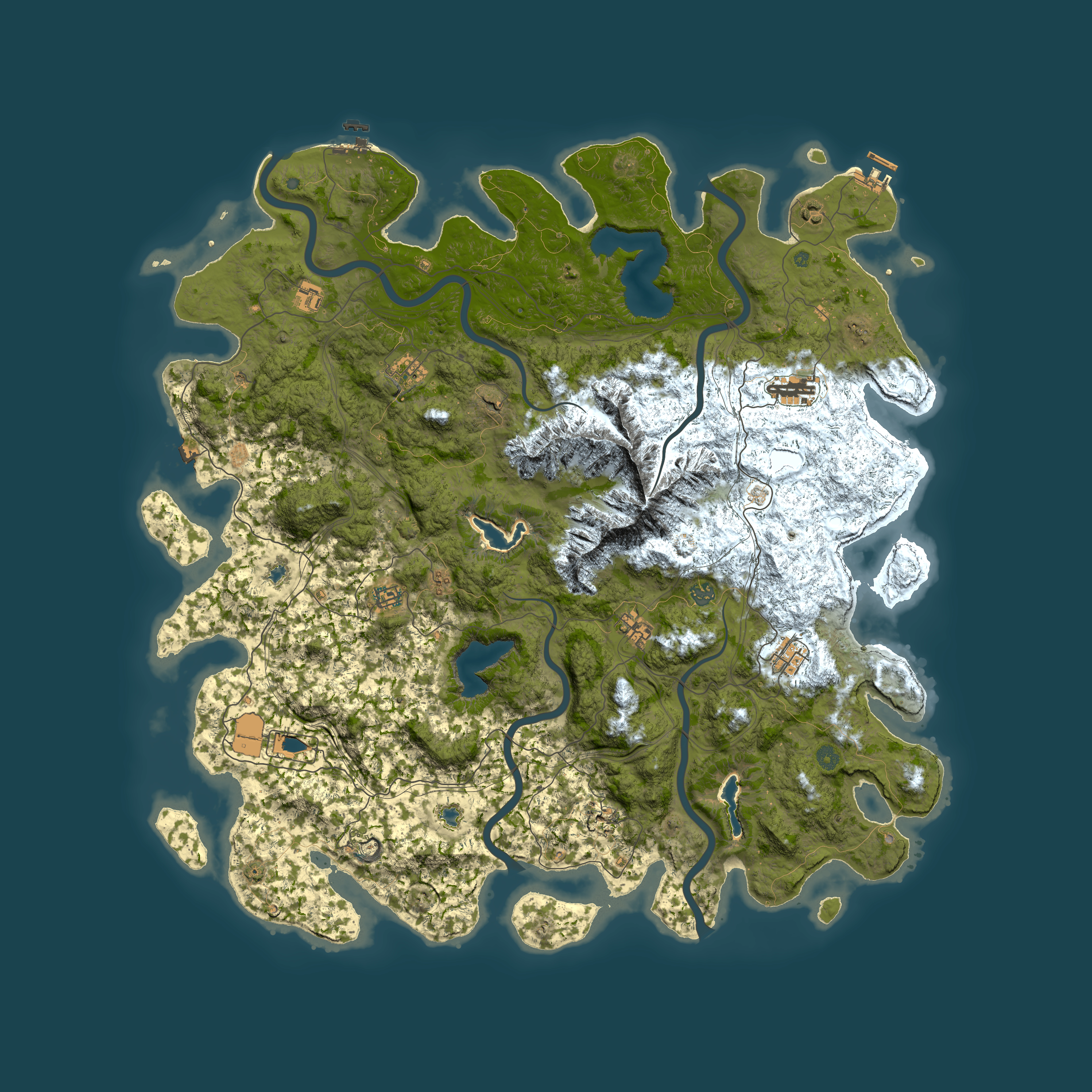 Full top-down render of Rust map seed 990970318, 5500x5500m