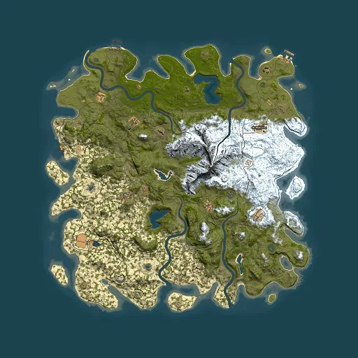 Rust map seed 990970318, 5500x5500m top-down preview