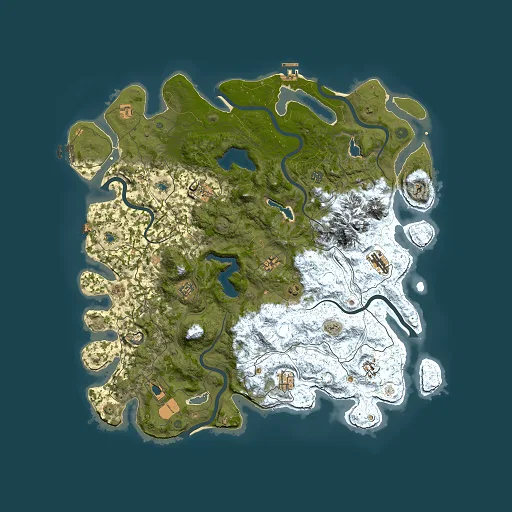 Rust map seed 1804580869, 5000x5000m top-down preview