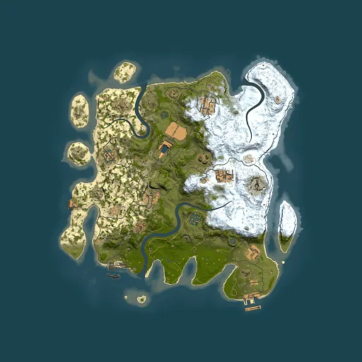 Rust map seed 1273030971, 3500x3500m top-down preview
