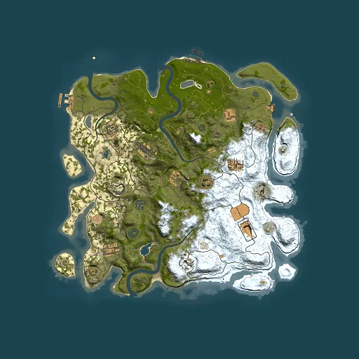 Rust map seed 646122913, 4000x4000m top-down preview