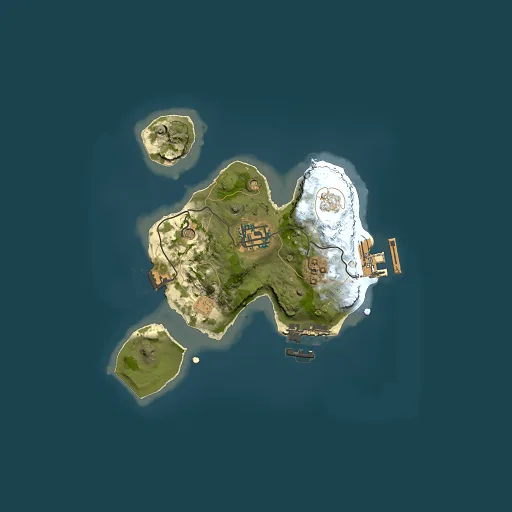 Rust map seed 1435854470, 2000x2000m top-down preview