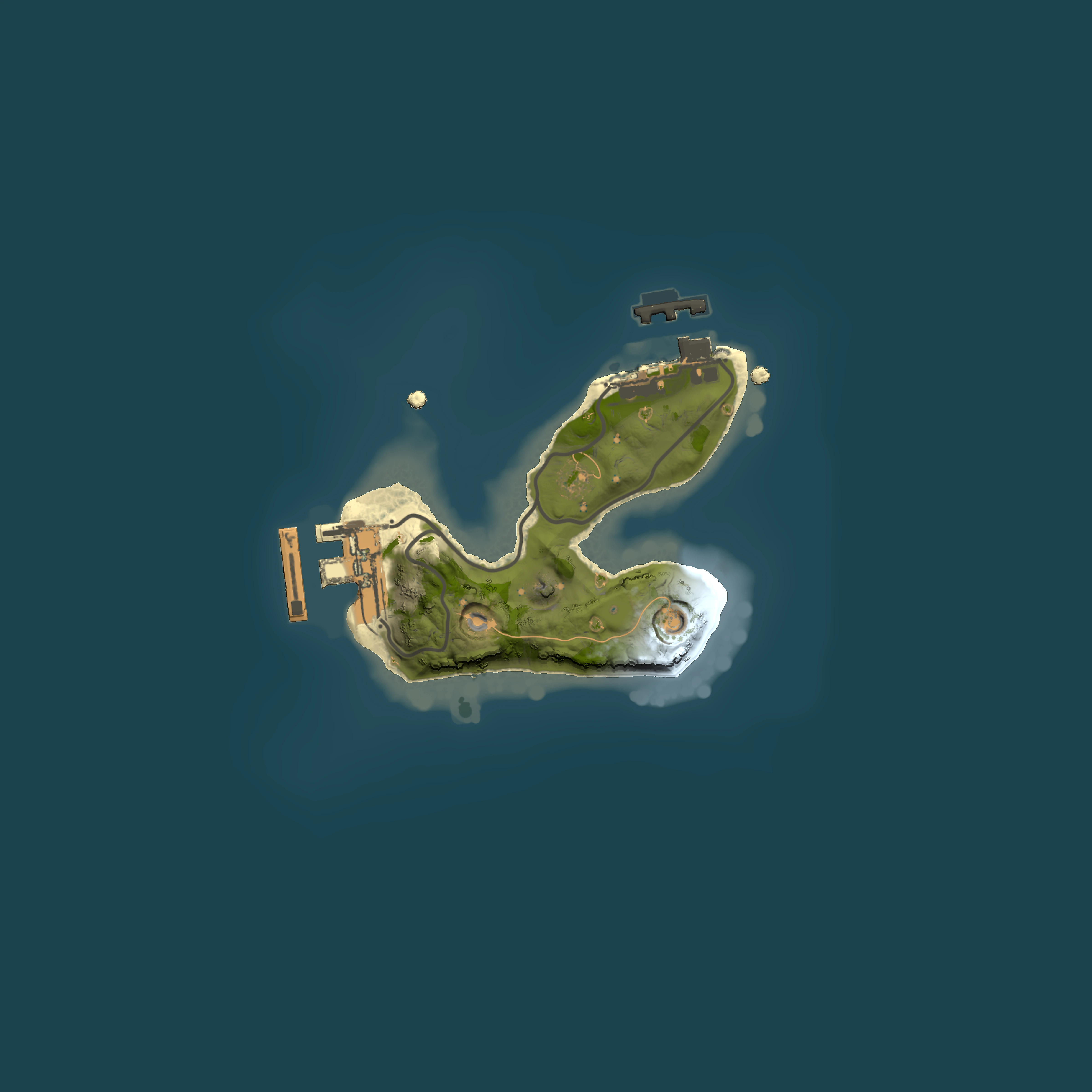 Full top-down render of Rust map seed 985698912, 1500x1500m