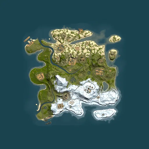Rust map seed 1710057573, 3000x3000m top-down preview