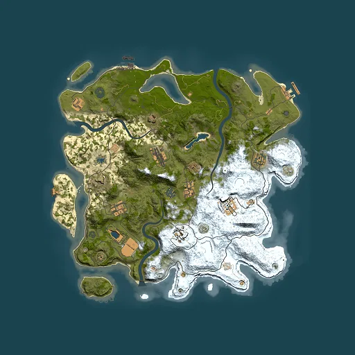 Rust map seed 1678367438, 4000x4000m top-down preview