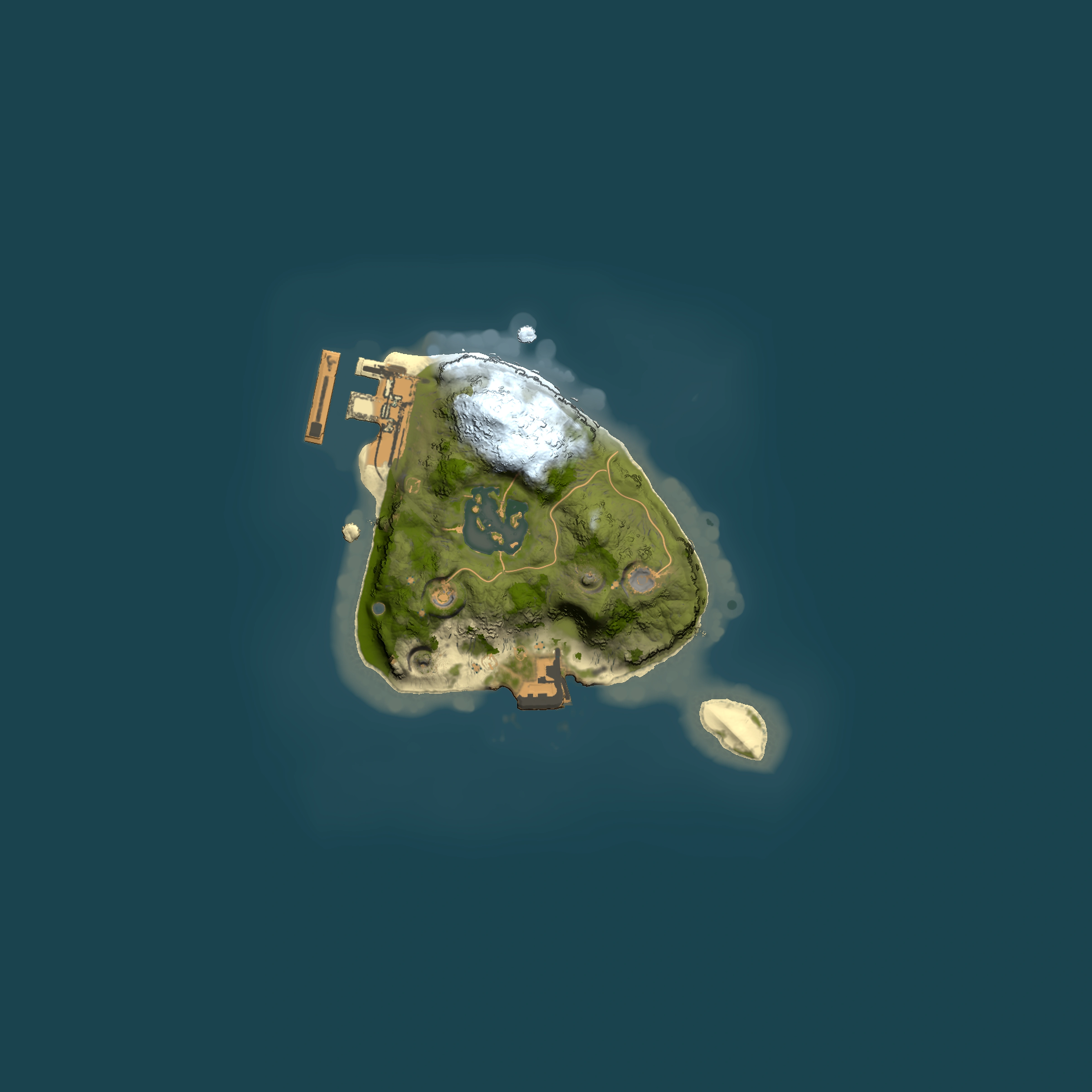 Full top-down render of Rust map seed 762711042, 1500x1500m