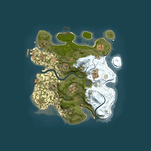 Rust map seed 1055665932, 3000x3000m top-down preview