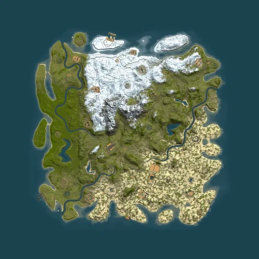 Rust map seed 693100430, 5500x5500m top-down preview
