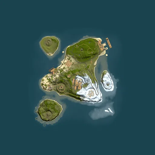 Rust map seed 1279495190, 2000x2000m top-down preview