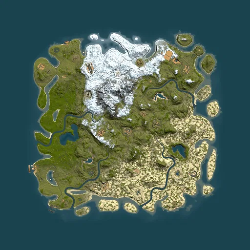 Rust map seed 1947374912, 5500x5500m top-down preview