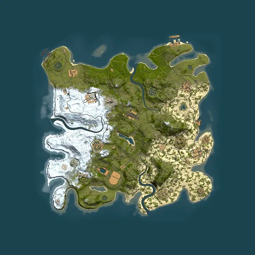 Rust map seed 1295792465, 4000x4000m top-down preview