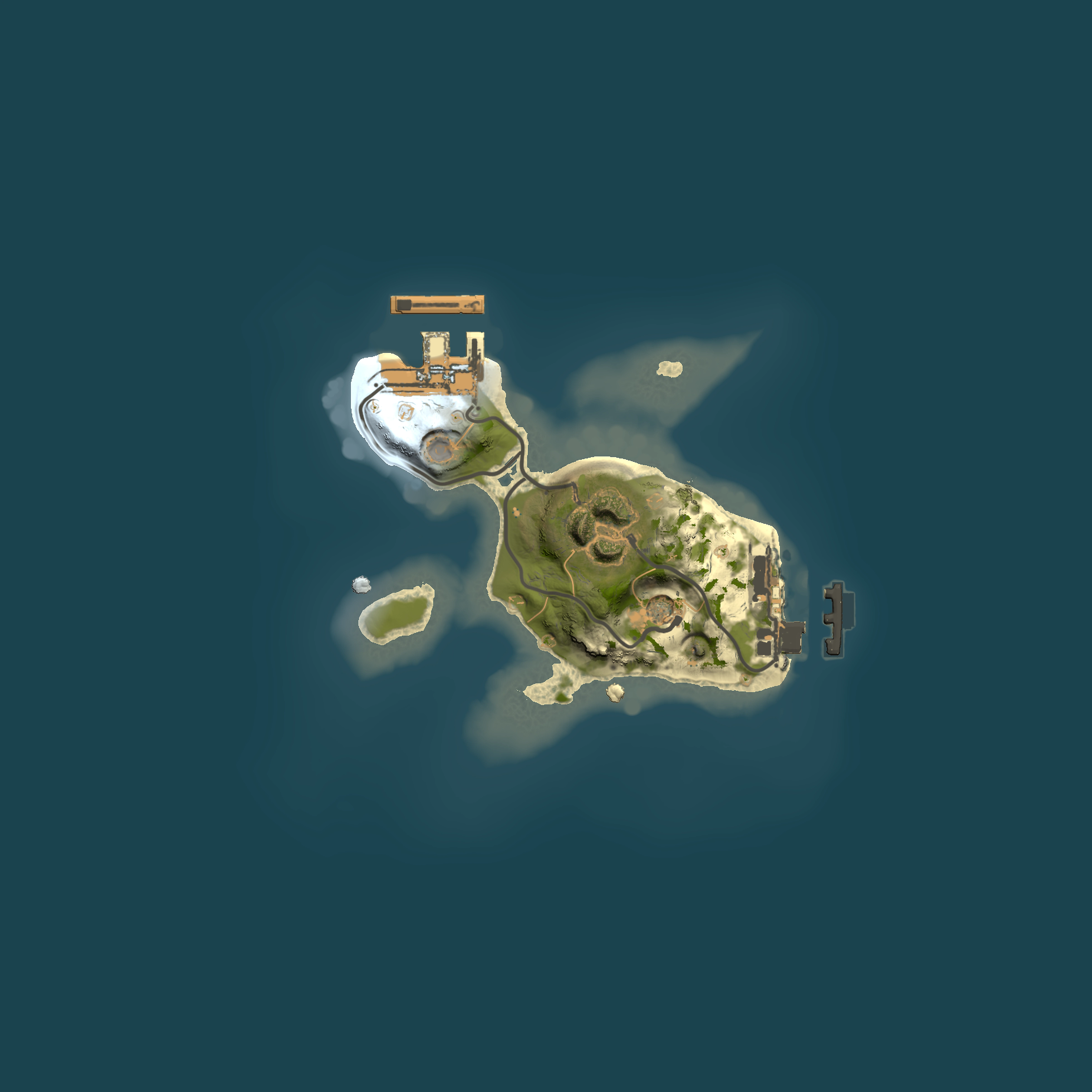 Full top-down render of Rust map seed 289434530, 1500x1500m