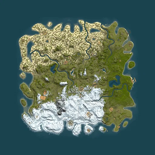 Rust map seed 1323329532, 6000x6000m top-down preview