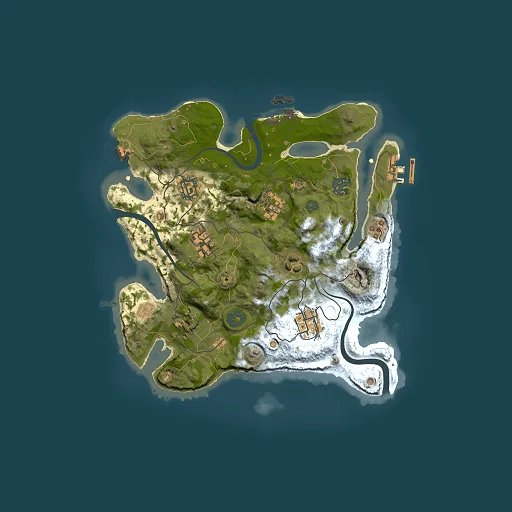 Rust map seed 209525896, 3000x3000m top-down preview
