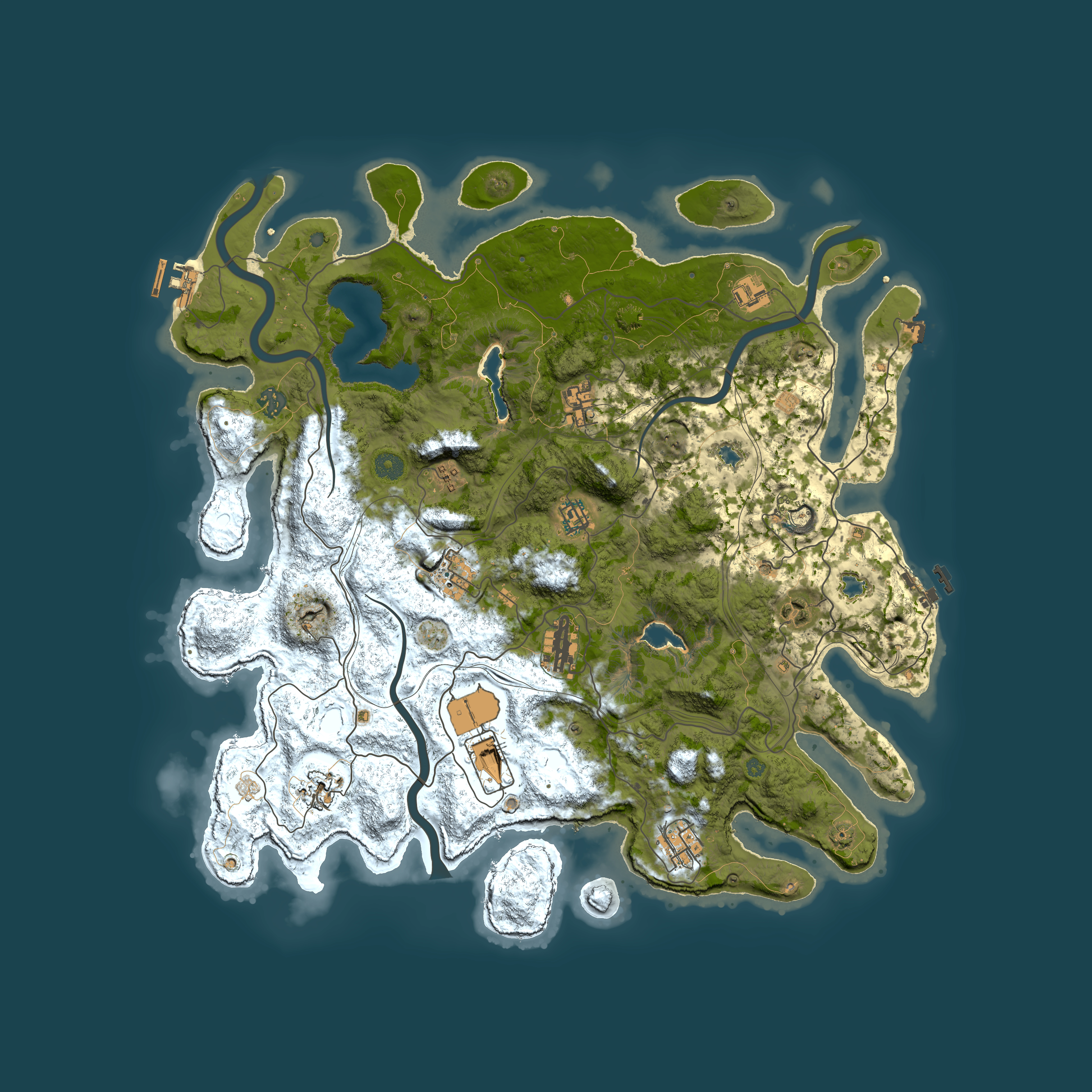 Full top-down render of Rust map seed 1029561894, 4500x4500m