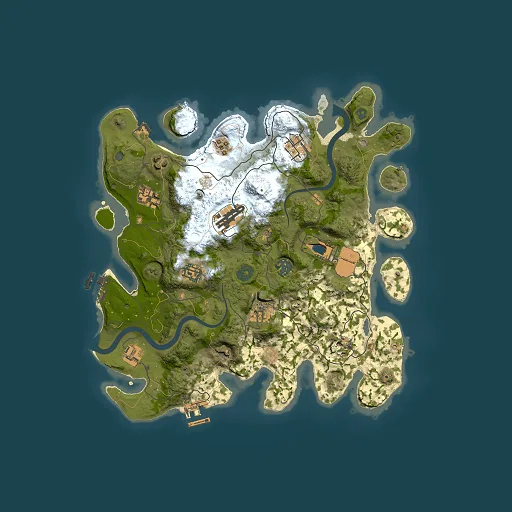 Rust map seed 2108839765, 3500x3500m top-down preview