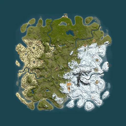 Rust map seed 2125324420, 6000x6000m top-down preview
