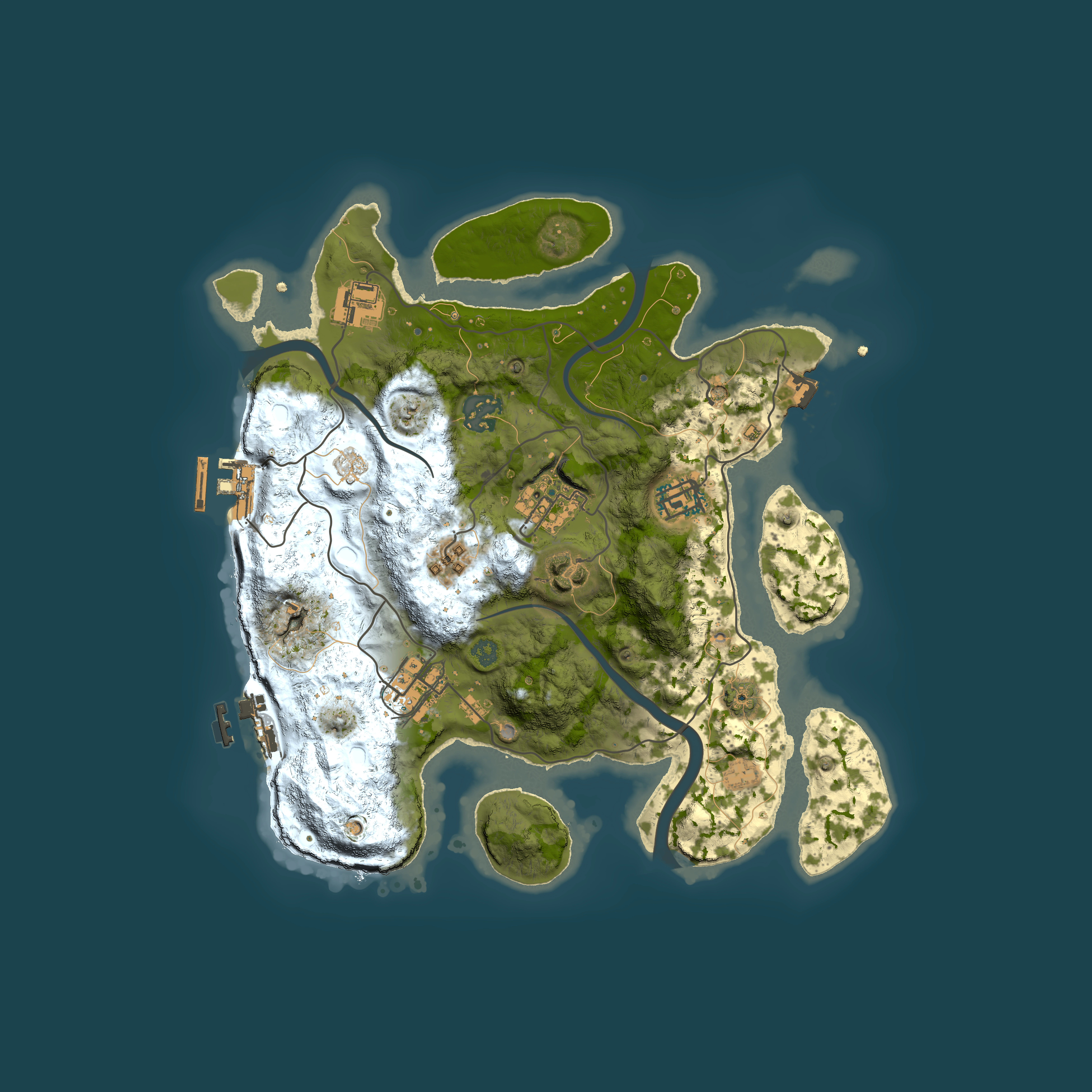 Full top-down render of Rust map seed 1778735202, 3000x3000m