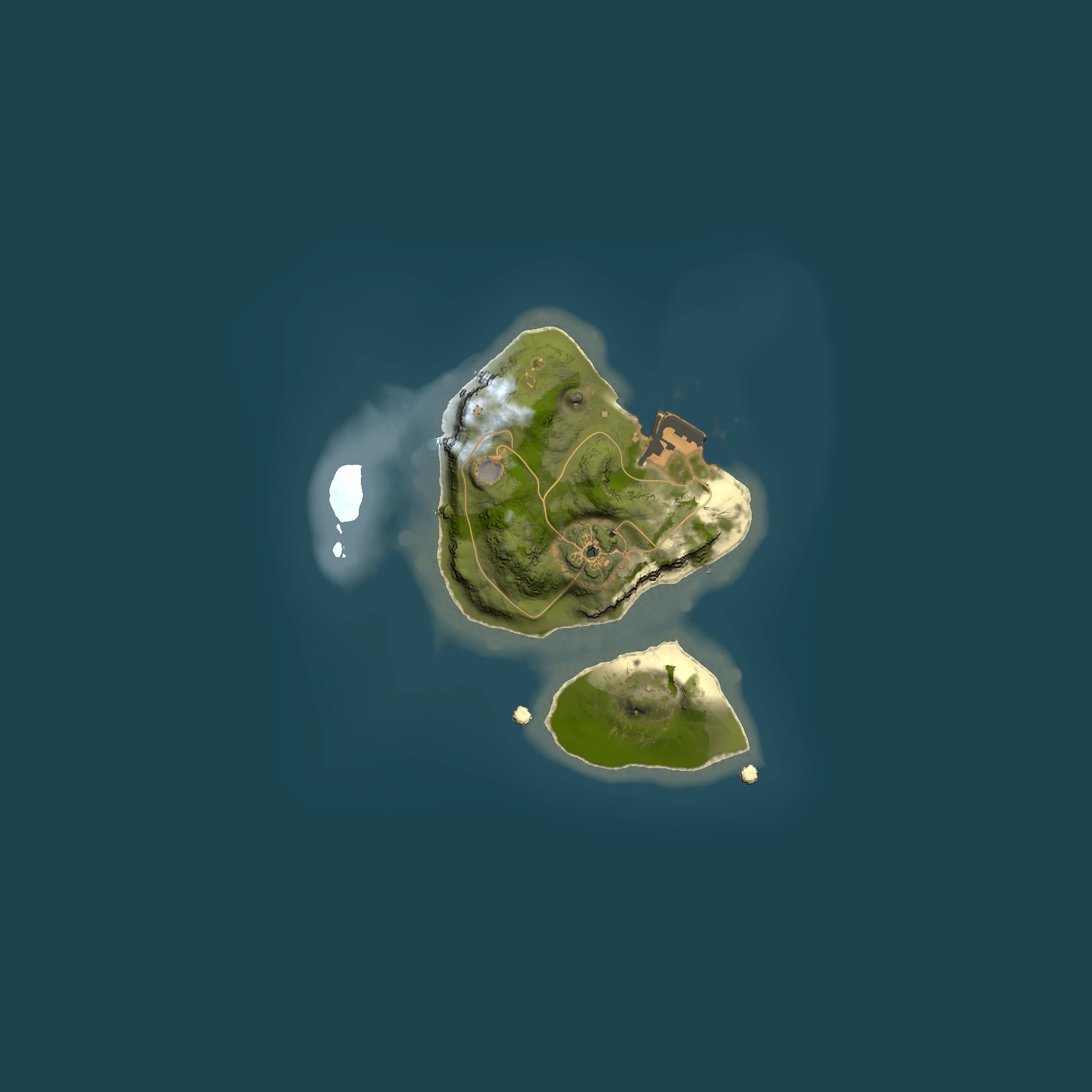Full top-down render of Rust map seed 1251885270, 1500x1500m