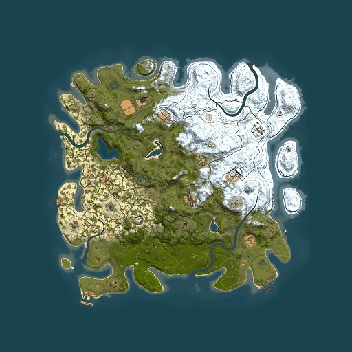 Rust map seed 1418705818, 4500x4500m top-down preview