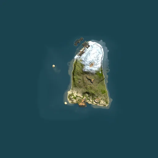 Rust map seed 295089529, 1500x1500m top-down preview