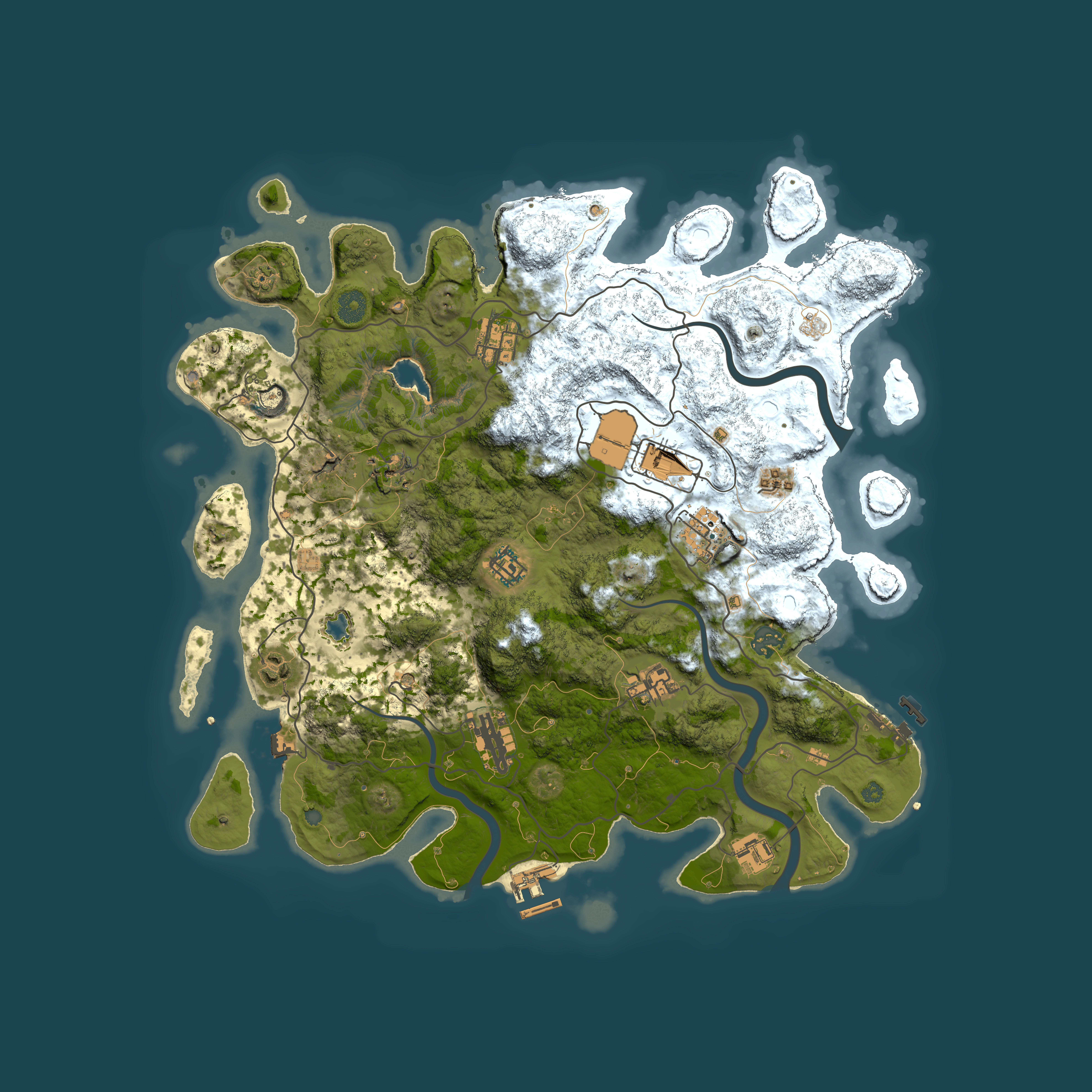 Full top-down render of Rust map seed 770078098, 4000x4000m