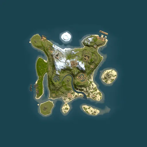 Rust map seed 1570651790, 2500x2500m top-down preview