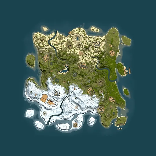 Rust map seed 1695039299, 4000x4000m top-down preview