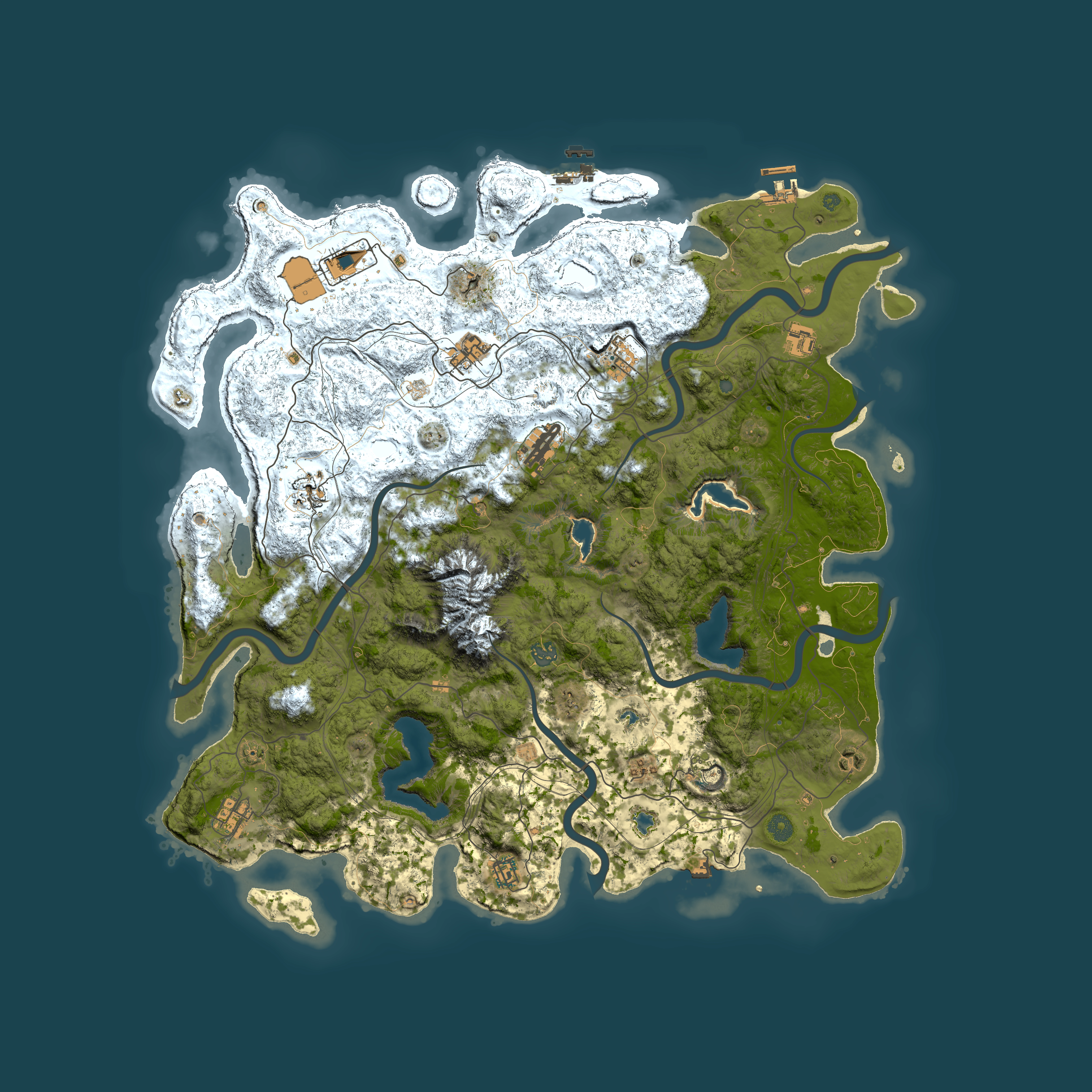 Full top-down render of Rust map seed 807802372, 5000x5000m