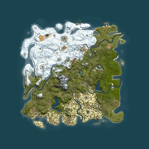Rust map seed 807802372, 5000x5000m top-down preview