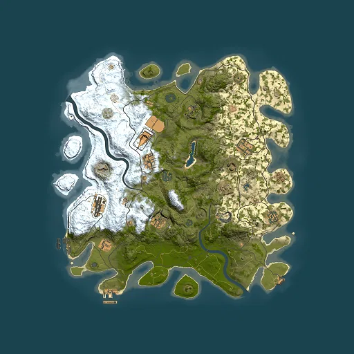 Rust map seed 275340036, 4000x4000m top-down preview