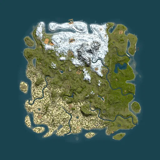 Rust map seed 1768988882, 6000x6000m top-down preview