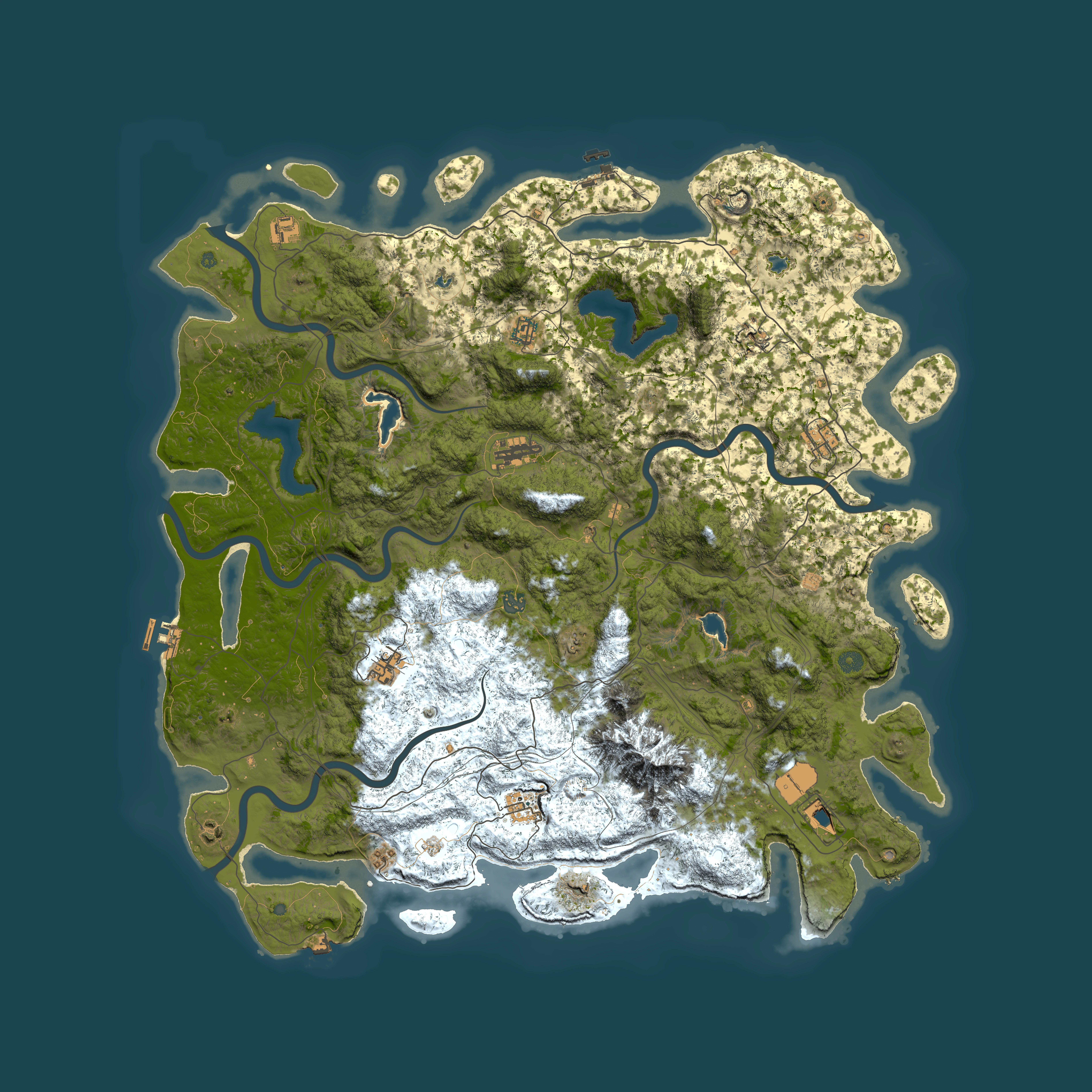 Full top-down render of Rust map seed 489012284, 5500x5500m