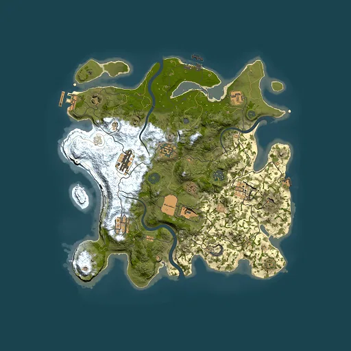 Rust map seed 1515768049, 3500x3500m top-down preview